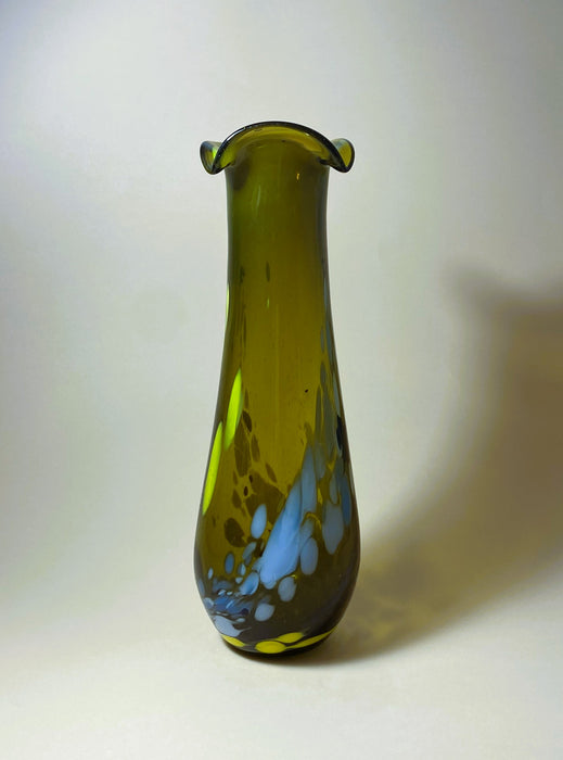 Vintage Modern Glass Vase Budveszel Gyula Hungary 1990s - Artibus365