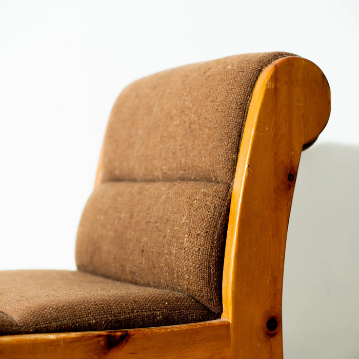 Vintage, bohemian pine chair from Switzerland - Artibus365