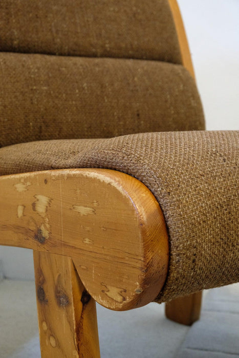 Vintage, bohemian pine chair from Switzerland - Artibus365