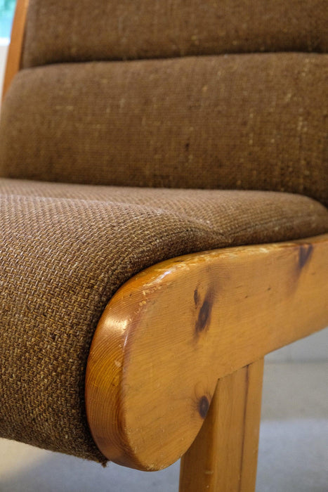 Vintage, bohemian pine chair from Switzerland - Artibus365