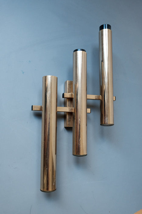 Vintage Brass Wall Lamp by Gaetano Sciolari 1960s - Artibus365