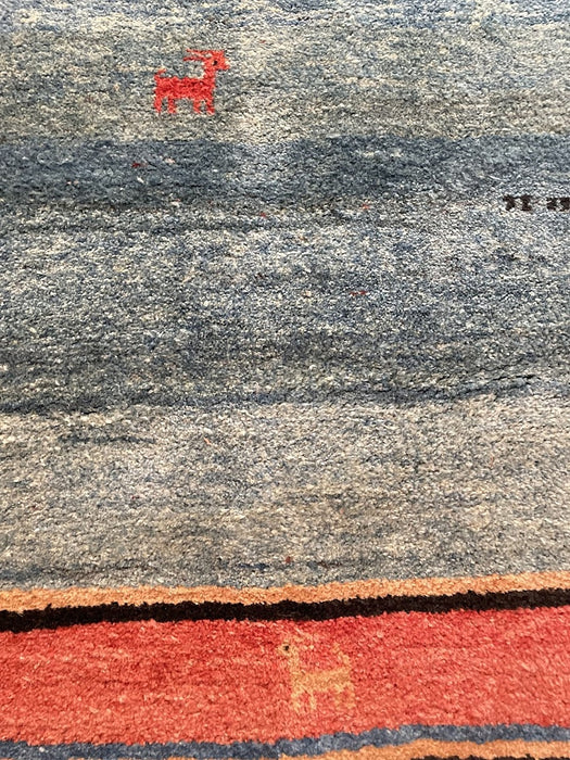 Handcrafted Persian Gabbeh Carpet Mid-20th Century - Artibus365