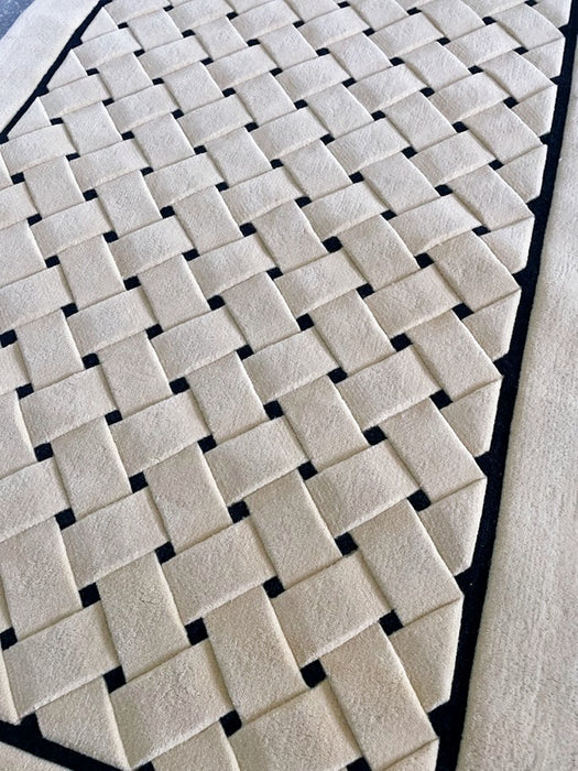 Hand Tufted Rug by Tisca France 1990s