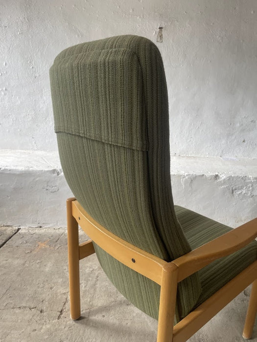 Scandinavian High-Back Lounge Chair