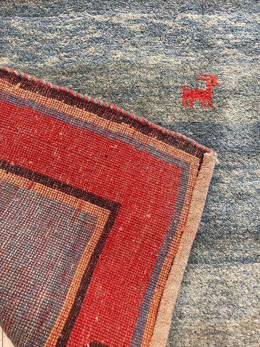 Handcrafted Persian Gabbeh Carpet Mid-20th Century - Artibus365