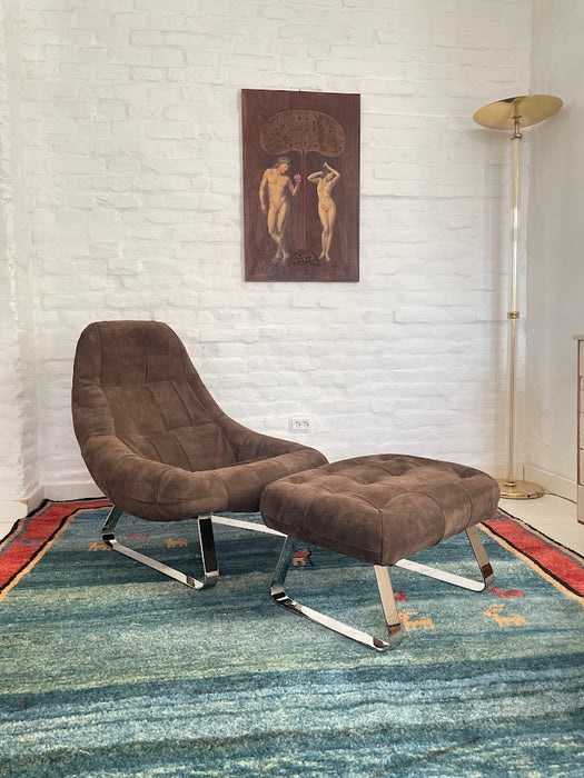 Earth Chair and Ottoman by Percival Lafer 1970s Brazil - Artibus365
