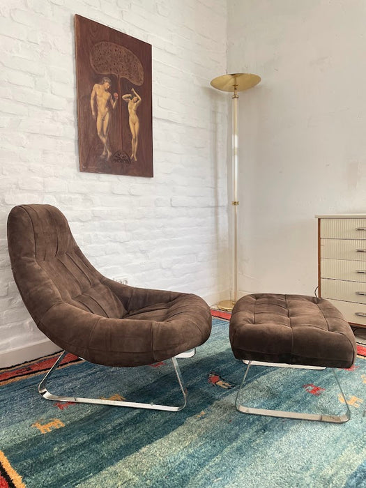 Earth Chair and Ottoman by Percival Lafer 1970s Brazil - Artibus365