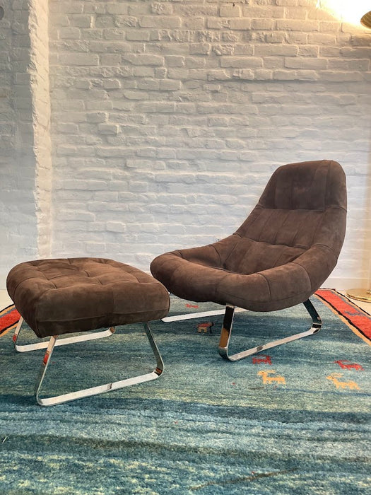 Earth Chair and Ottoman by Percival Lafer 1970s Brazil - Artibus365