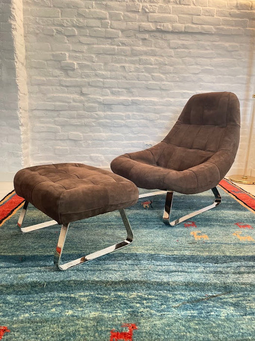 Earth Chair and Ottoman by Percival Lafer 1970s Brazil - Artibus365