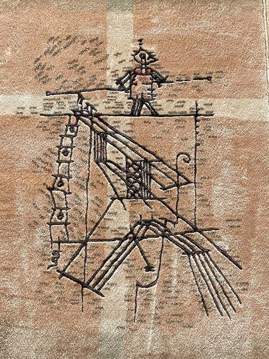 Hand-Made Tapestry The Tightrope Walker After Paul Klee - Artibus365