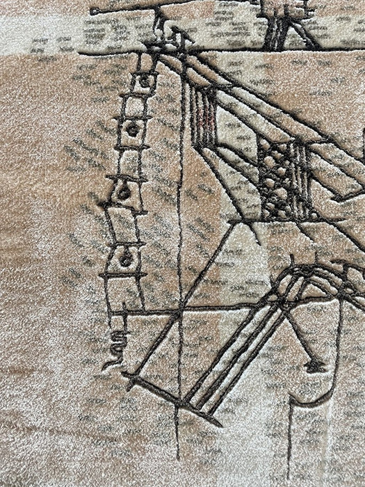 Hand-Made Tapestry The Tightrope Walker After Paul Klee - Artibus365