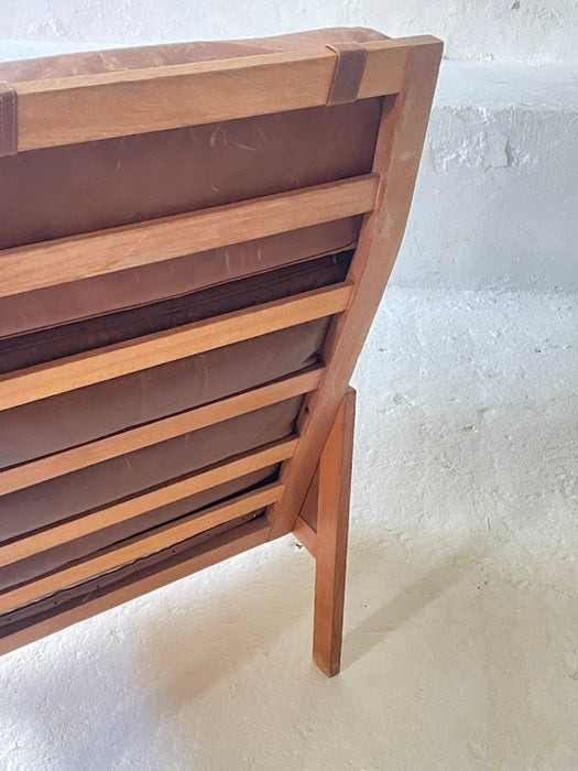 Illum Wikkelsø Capella Leather High Back Lounge Chair for Eilersen 1960s Denmark