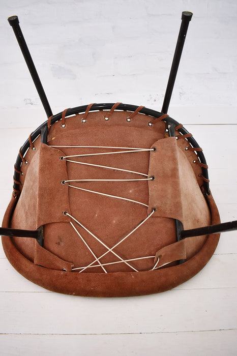 Vintage Balloon Suede Easy Chair, 1960s, Hungary - Artibus365