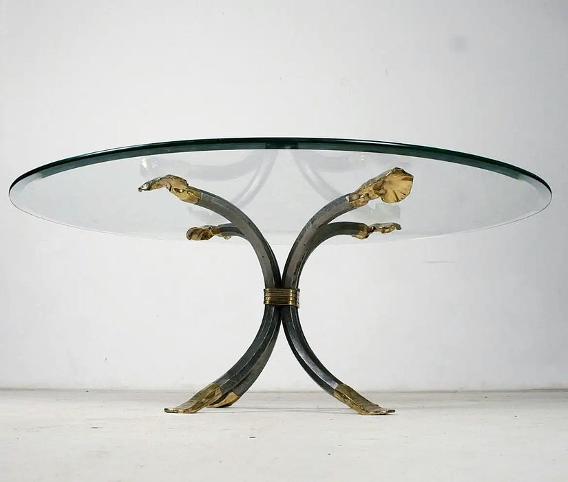 Manfred Bredohl Brass and Iron Coffee Table 1970