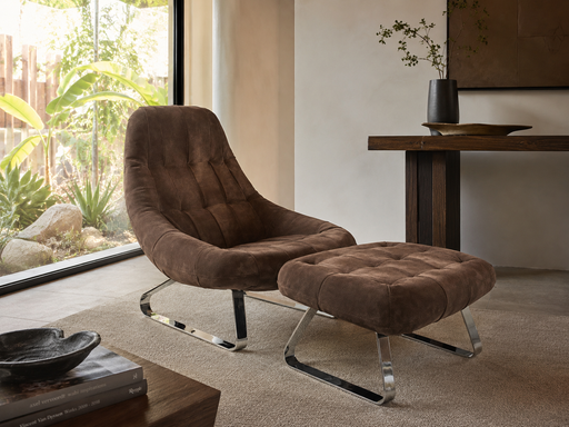 Earth Chair and Ottoman by Percival Lafer 1970s Brazil