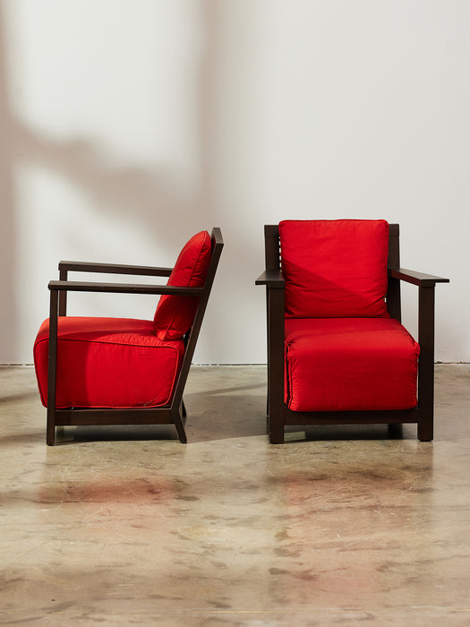 Pair of Otto 111 Armchairs by Paola Navone for Gervasoni, 1990s