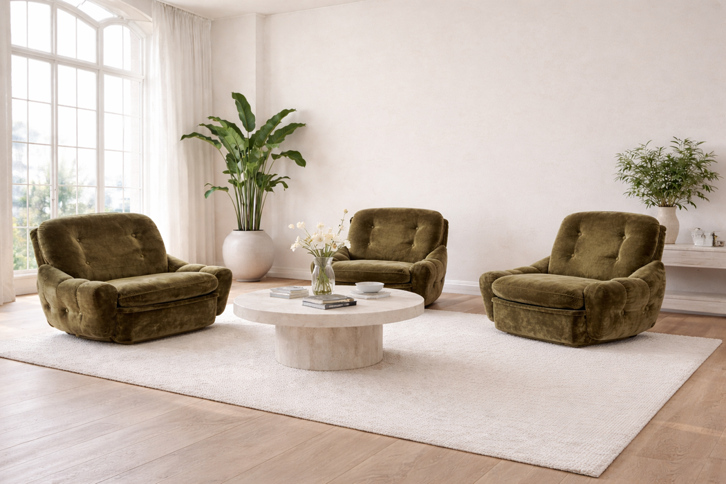 Sofa Set 'Orchidée' design by Michel Cadestin for Airborne