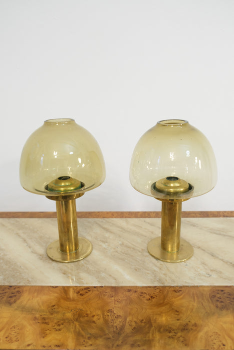 Hans-Agne Jakobsson candle holder with glass shades '1960