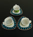 Set of 4 cups and plates by Kitty Kahane's Flash Love Story for Rosenthal
