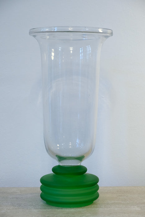 Large vintage IM-Glass Vase from Portugal