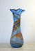 Light blue glass vase  from Buczkó György Hungarian Glass Artist