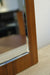 Mid-century teak frame and crystal glass wall mirror from Germany