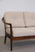 Vintage 2-seater Beige Sofa in Cherrywood by Wilhelm Knoll 