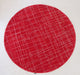 Hand-tufted Vintage Red Circular Rug by Tisca 1980's