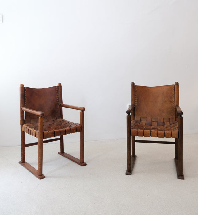 Set of Hungarian Artisanal Designer Armchairs from the 70's