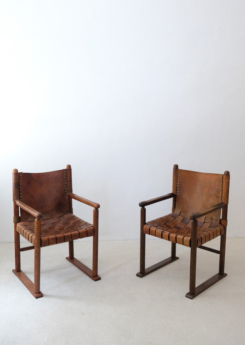 Set of Hungarian Artisanal Designer Armchairs from the 70's