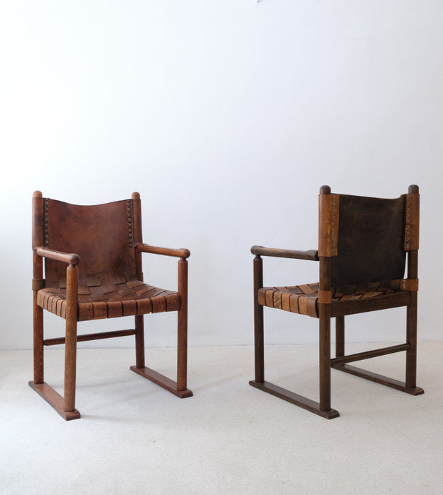 Set of Hungarian Artisanal Designer Armchairs from the 70's