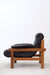 Vintage leather and hard-wood Armchair from Ipoly Design Furniture Manufacturer, Hungary