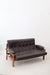 Vintage leather and hard-wood Sofa from Ipoly Design Furniture Manufacturer, Hungary