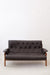 Vintage leather and hard-wood Sofa from Ipoly Design Furniture Manufacturer, Hungary