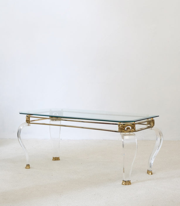 Vintage Hollywood Regency Coffee Table from the 1980's, France