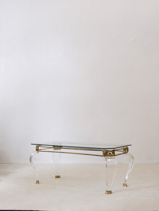 Vintage Hollywood Regency Coffee Table from the 1980's, France