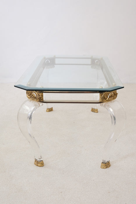 Vintage Hollywood Regency Coffee Table from the 1980's, France