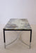 Metallic Resin Table with Embedded Stones from Sweden