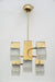 Charming Cubic Mid-century Chandelier with Murano Glass by Gaetano Scholari, 1960