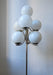 Charming chrome floor lamp with glass shades form Germany, 1960s