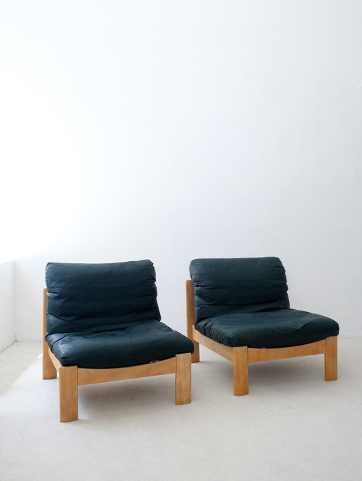 Vintage Leolux Lounge Chairs Reupholstered from the 1970's