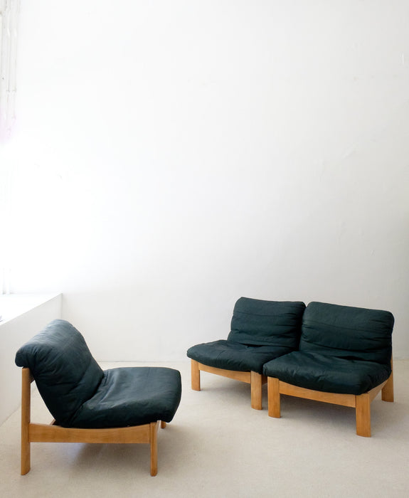 Vintage Leolux Lounge Chairs Reupholstered from the 1970's