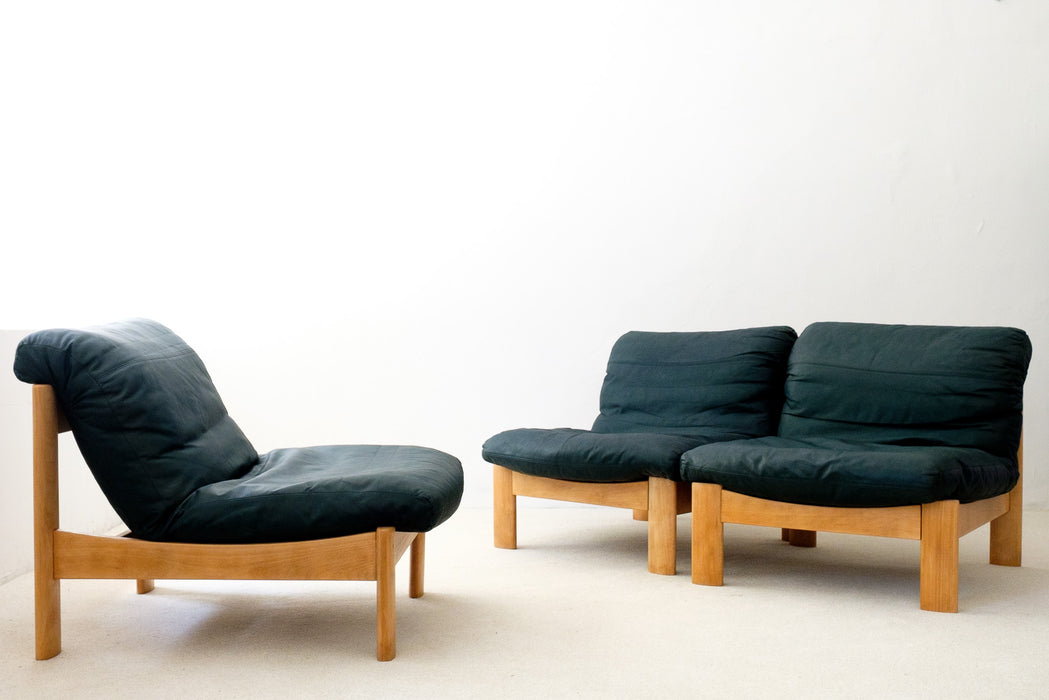 Vintage Leolux Lounge Chairs Reupholstered from the 1970's