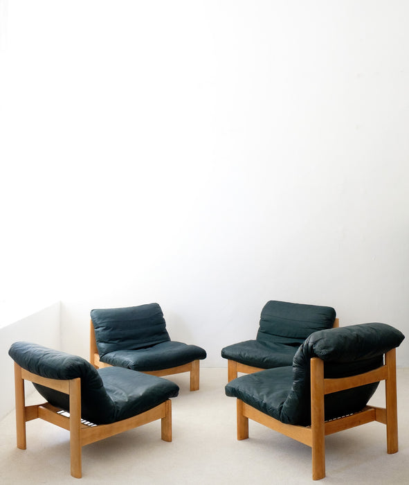 Vintage Leolux Lounge Chairs Reupholstered from the 1970's