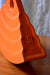 Luciano Florio Paccagnella – SHELL Orange Ceramic Vase, 1990s