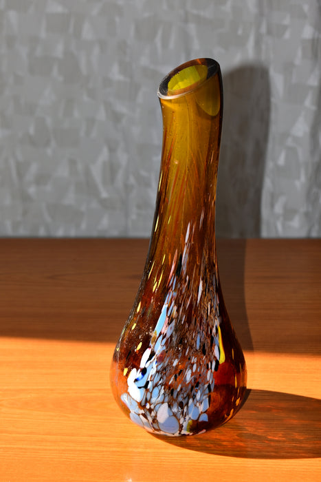 Glass Vase by Gyula Budveszel, Hungary, 1990s