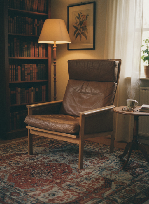 Dán kényelmes bőr fotel 1960s évek