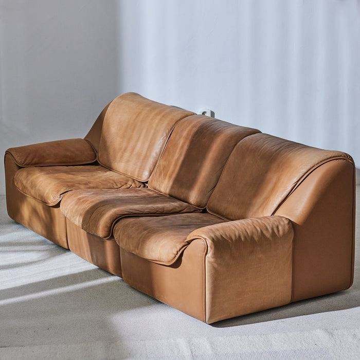 De Sede Sofa in Leather, set: 3pieces, Switzerland, 1970s