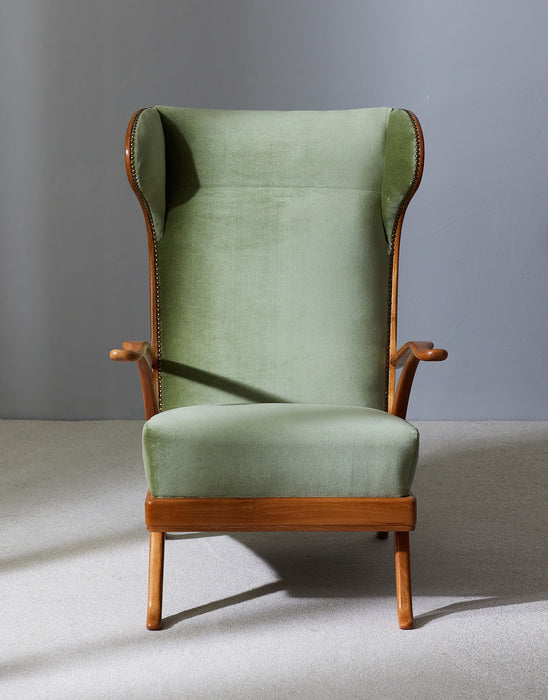 Wingback Armchair by Karl Nothhelfer for Schörle & Gölz from the 1950's