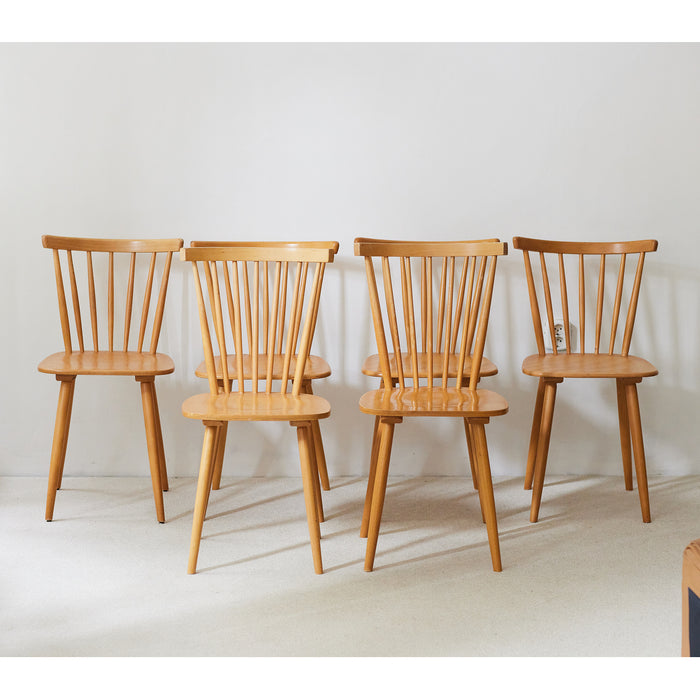 Set: 4+2 Mid-Century Dining Chairs by Horgenglarus Switzerland 1970s